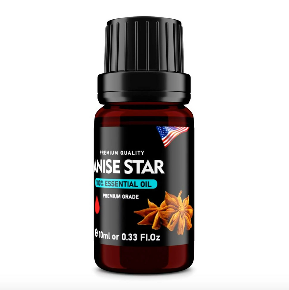 Anise Star (Illicium verum) 100% Essential Oil, Premium Grade, 10ml