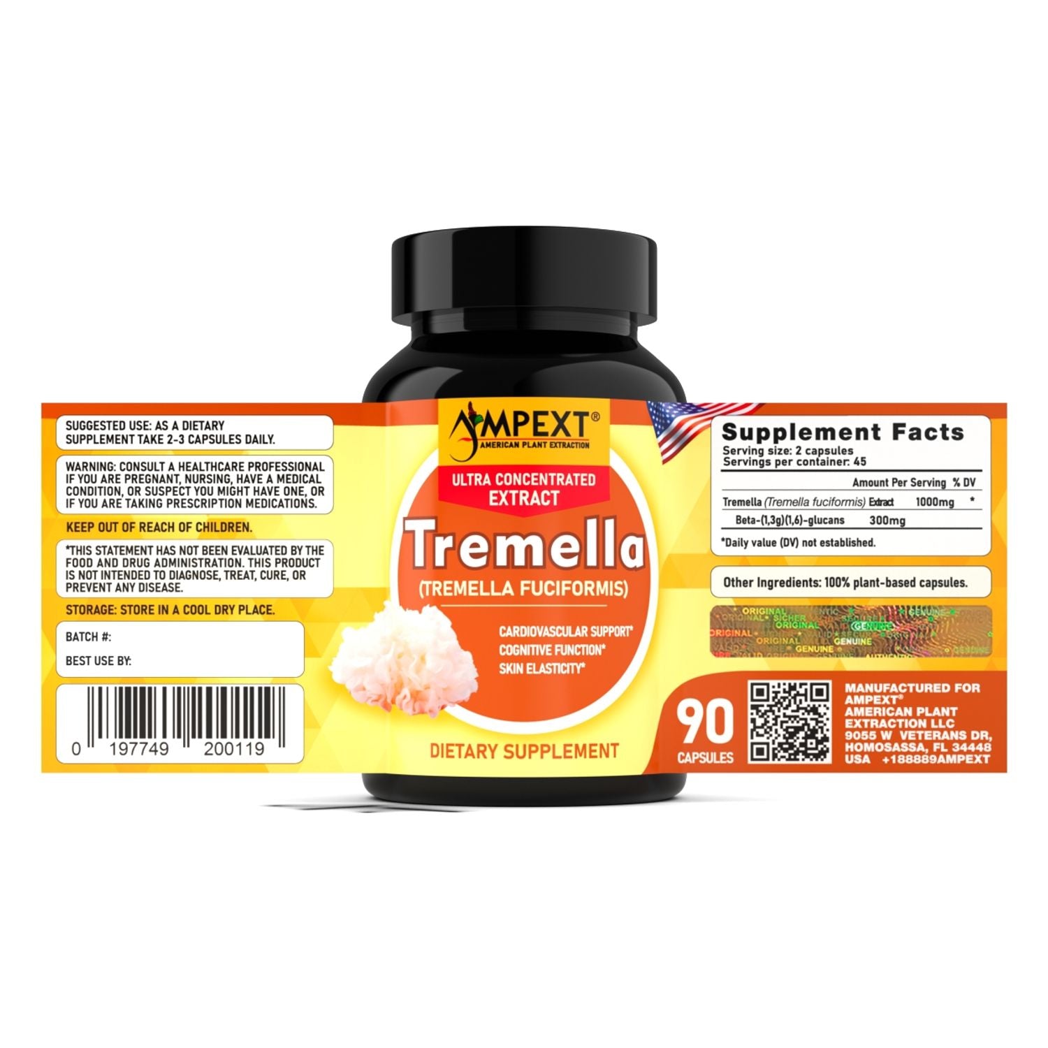 Tremella Mushroom Capsules