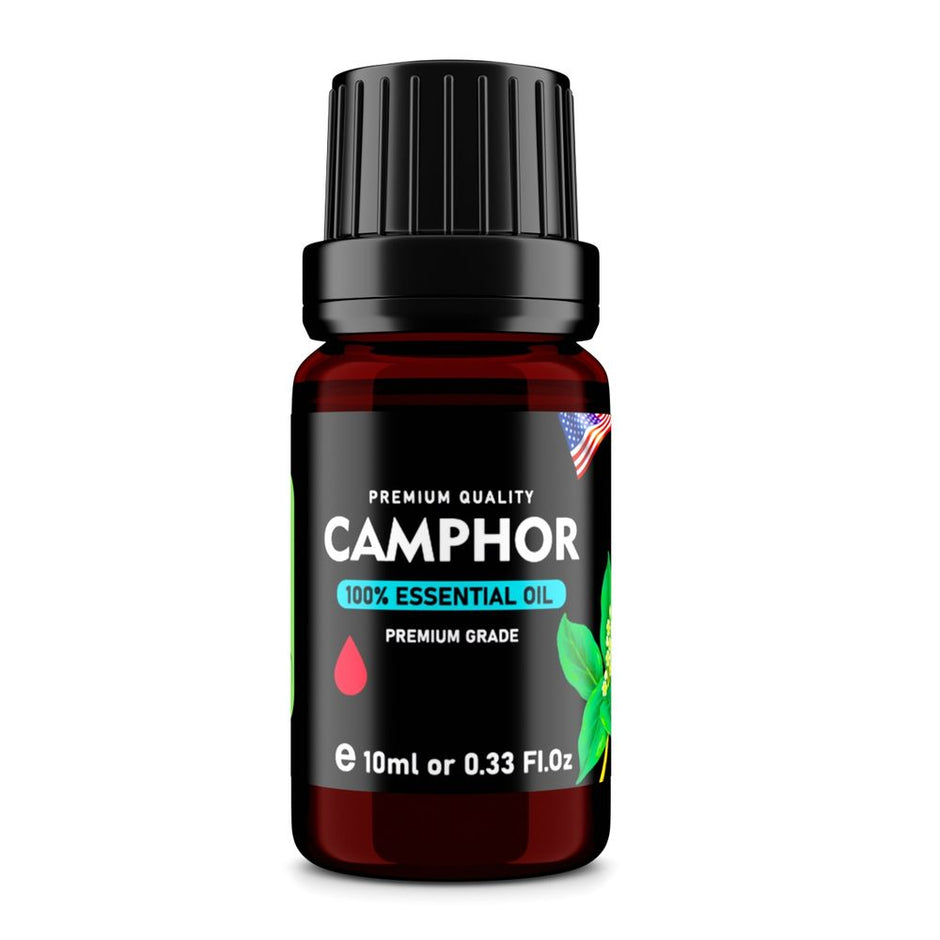 Camphor (Cinnamomum camphora) 100% Essential Oil, Premium Grade, 10ml