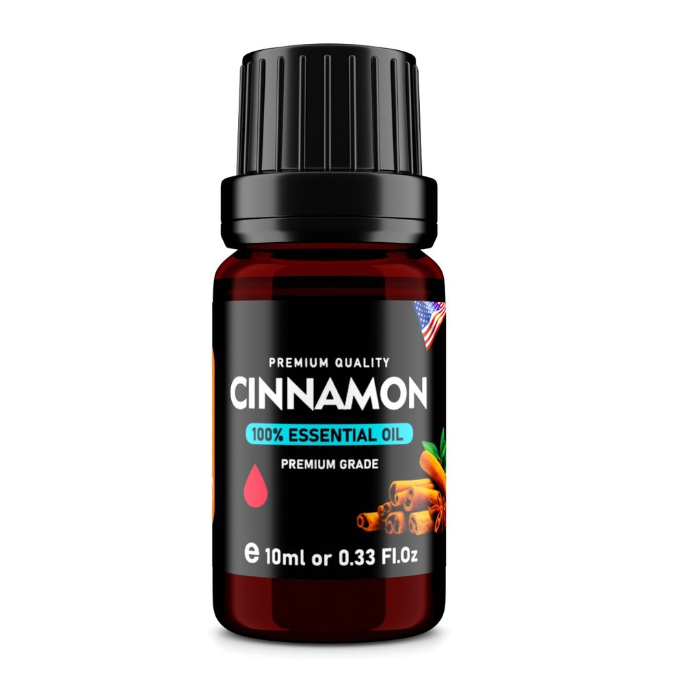 Cinnamon (Cinnamomum verum) 100% Essential Oil, Premium Grade, 10ml