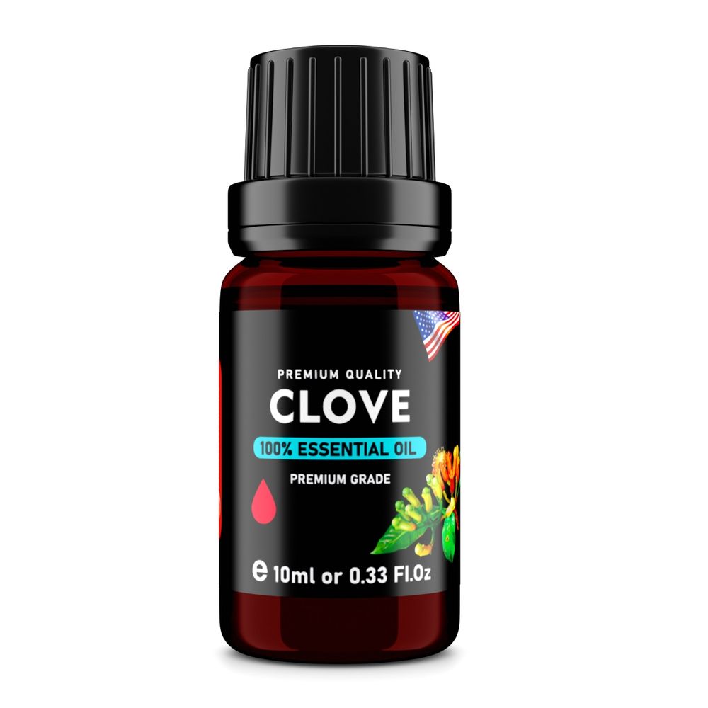 Clove (Syzygium aromaticum) 100% Essential Oil, Premium Grade, 10ml