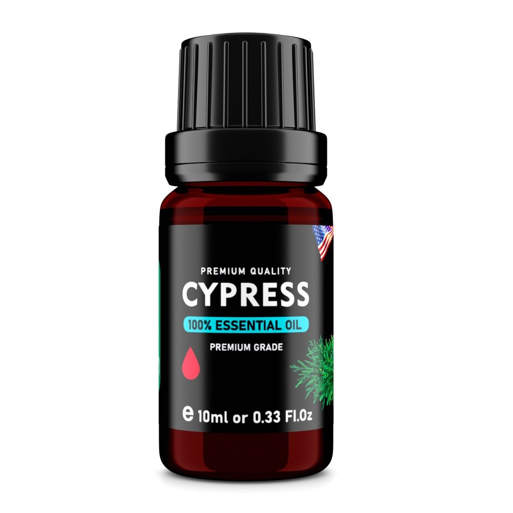 Cypress (Cupressus sempervirens) 100% Essential Oil, Premium Grade, 10ml