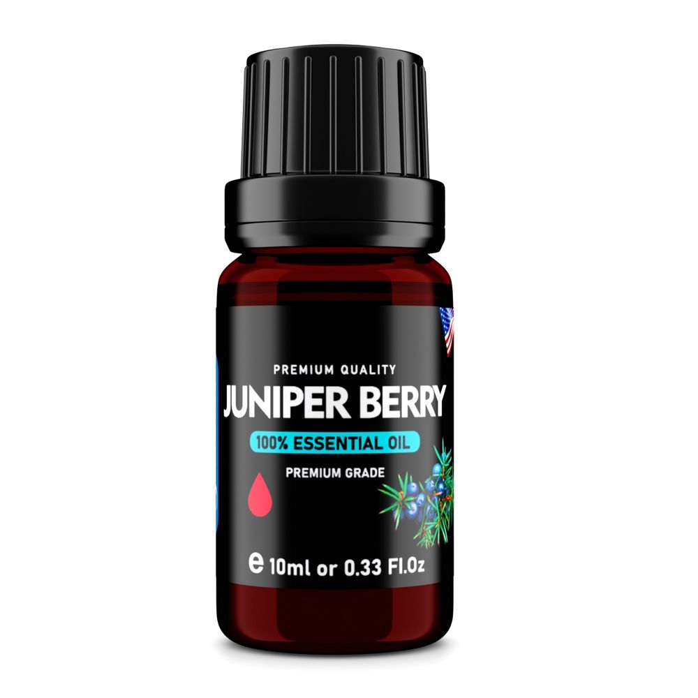 Juniper Berry (Juniperus communis) 100% Essential Oil, Premium Grade, 10ml