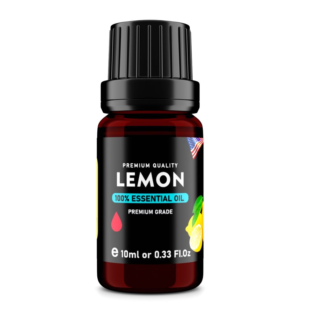 Lemon (Citrus limon) 100% Essential Oil, Premium Grade, 10ml