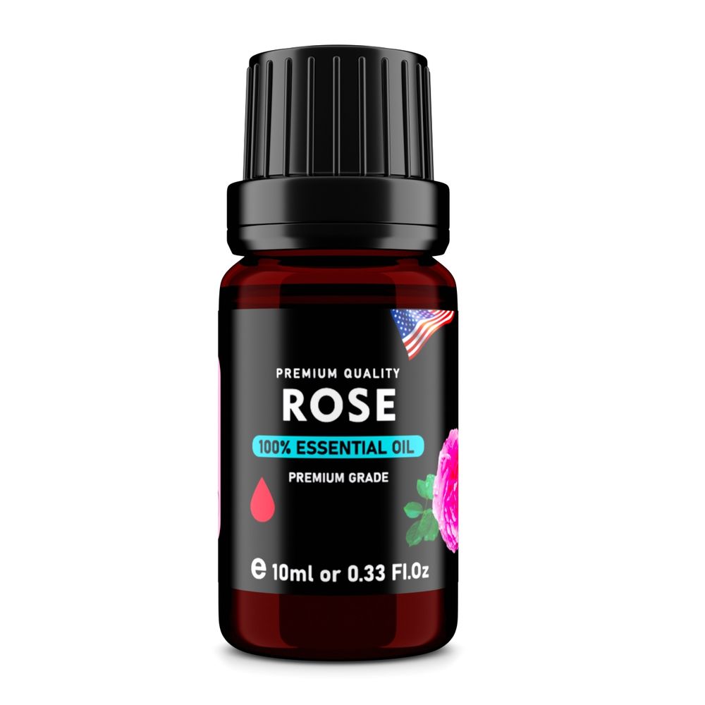 Rose (Rosa damascena) 100% Essential Oil, Premium Grade, 10ml
