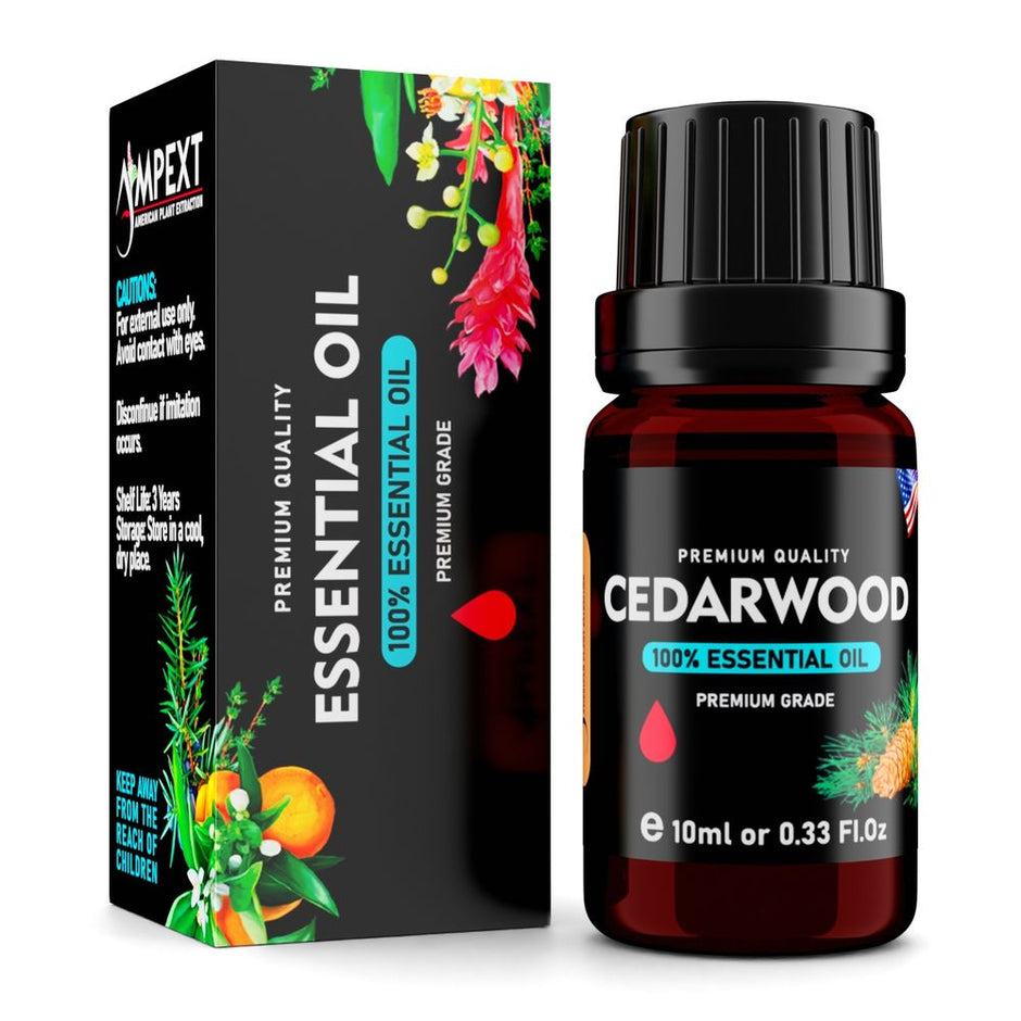 Cedarwood (Cedrus atlantica) 100% Essential Oil, Premium Grade, 10ml