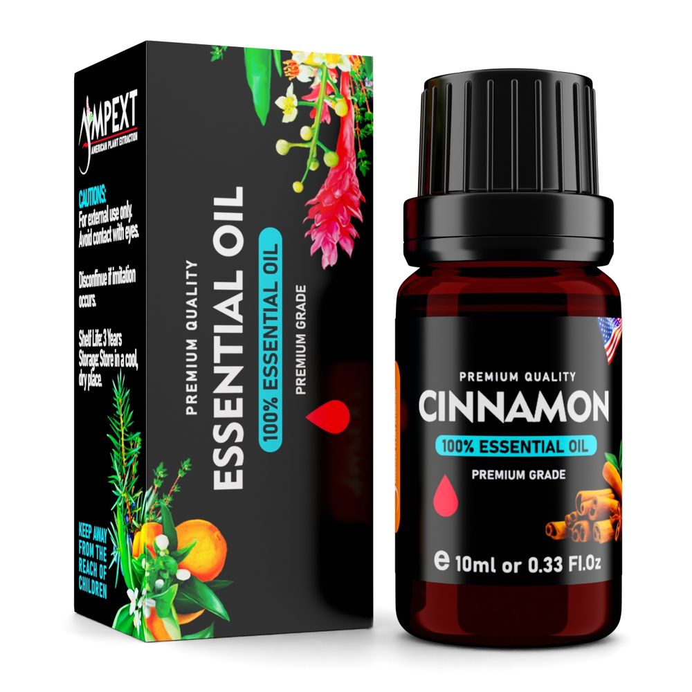 Cinnamon (Cinnamomum verum) 100% Essential Oil, Premium Grade, 10ml