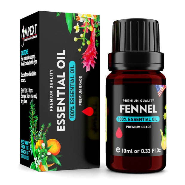 Fennel (Foeniculum vulgare) 100% Essential Oil, Premium Grade, 10ml