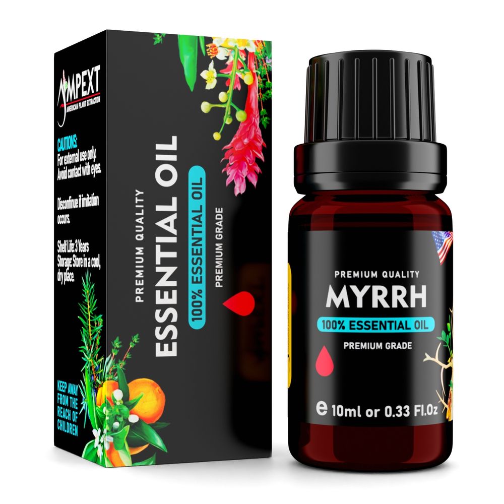 Myrrh (Commiphora myrrha) 100% Essential Oil, Premium Grade, 10ml