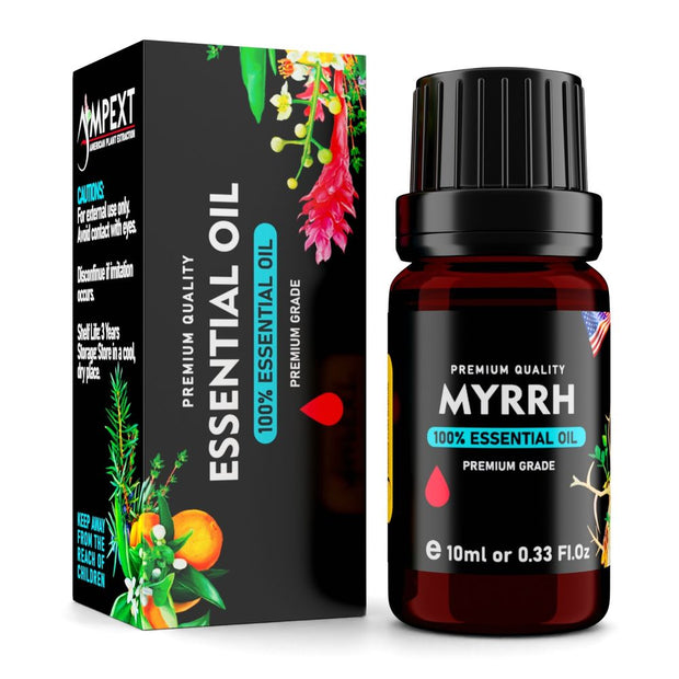Myrrh (Commiphora myrrha) 100% Essential Oil, Premium Grade, 10ml