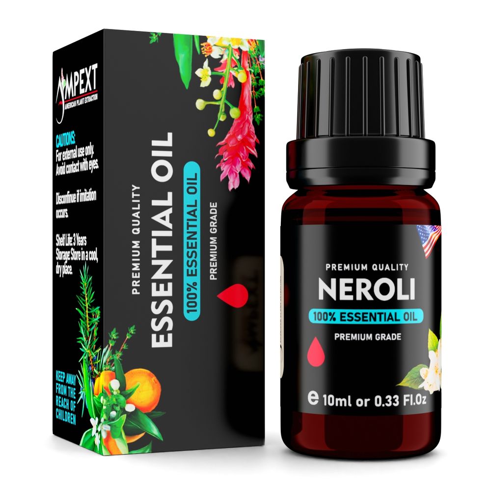 Neroli (Citrus aurantium) 100% Essential Oil, Premium Grade, 10ml