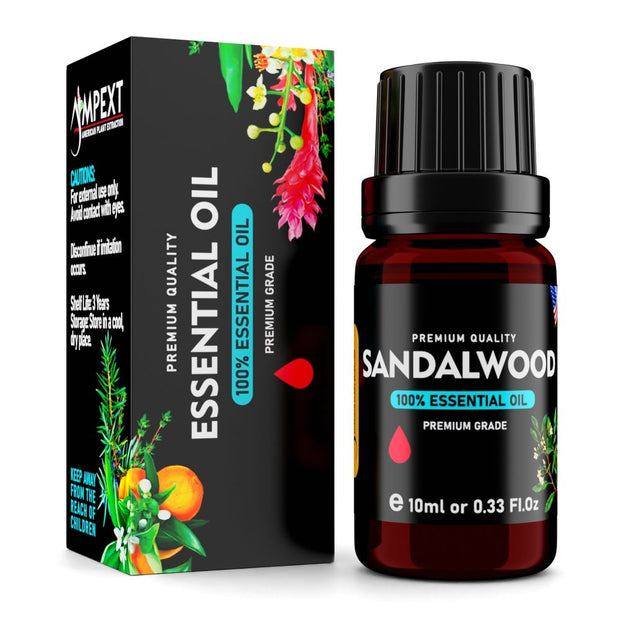 Sandalwood (Santalum album) 100% Essential Oil, Premium Grade, 10ml