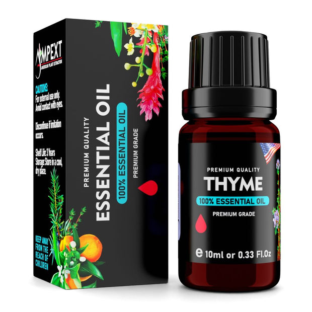 Thyme (Thymus vulgaris) 100% Essential Oil, Premium Grade, 10ml