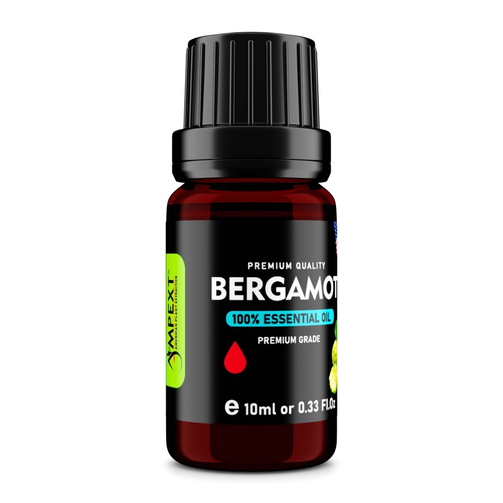 Bergamot (Citrus bergamia) 100% Essential Oil, Premium Grade, 10ml