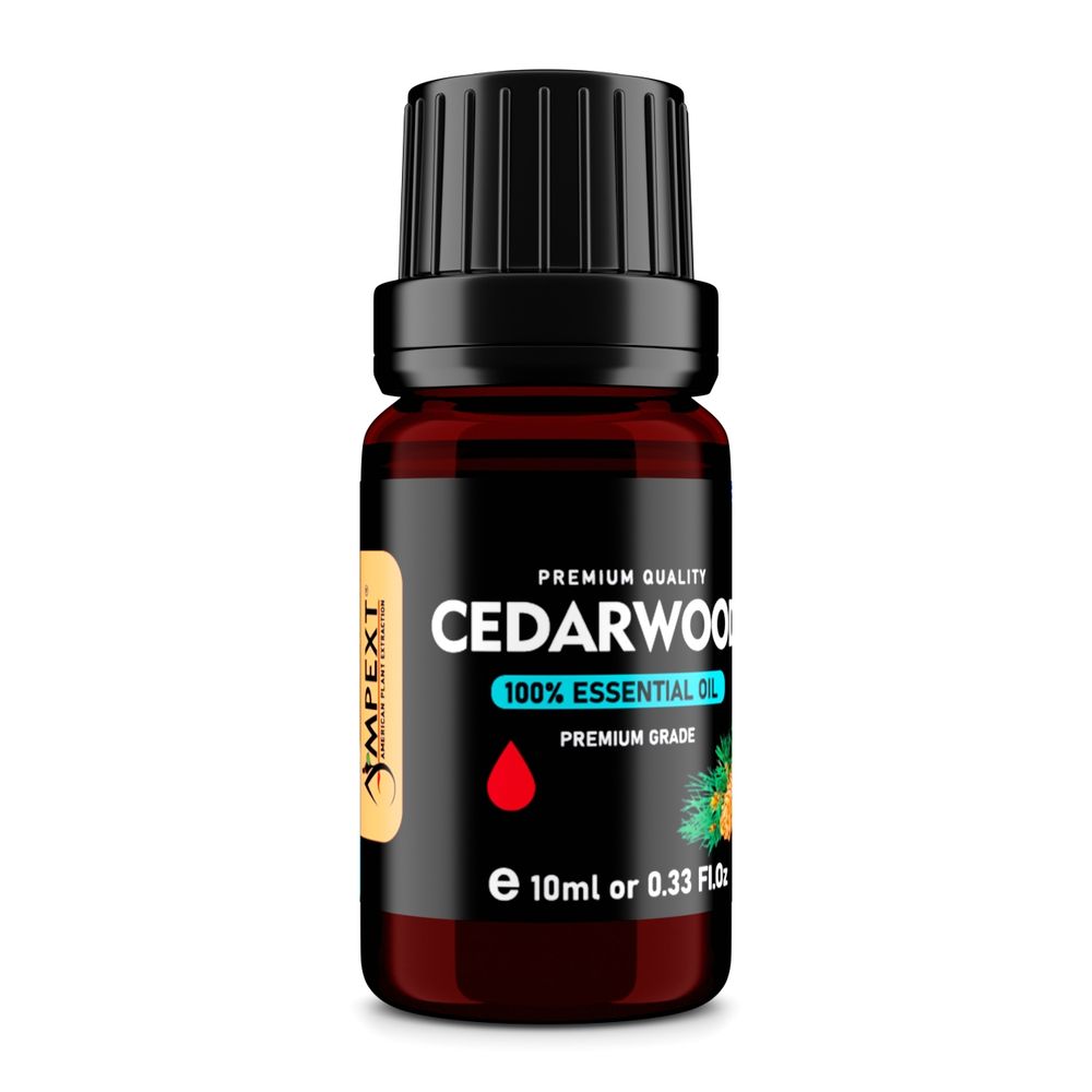 Cedarwood (Cedrus atlantica) 100% Essential Oil, Premium Grade, 10ml