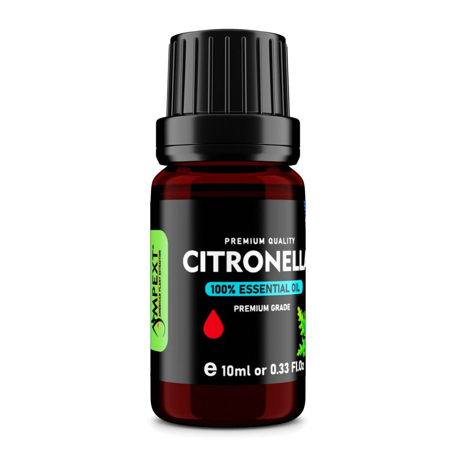 Citronella (Cymbopogon nardus) 100% Essential Oil, Premium Grade, 10ml