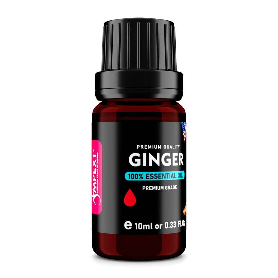 Ginger (Zingiber officinale) 100% Essential Oil, Premium Grade, 10ml