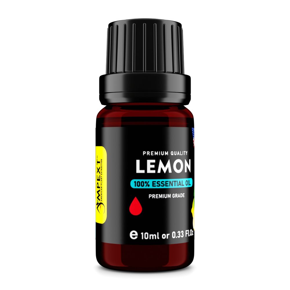 Lemon (Citrus limon) 100% Essential Oil, Premium Grade, 10ml