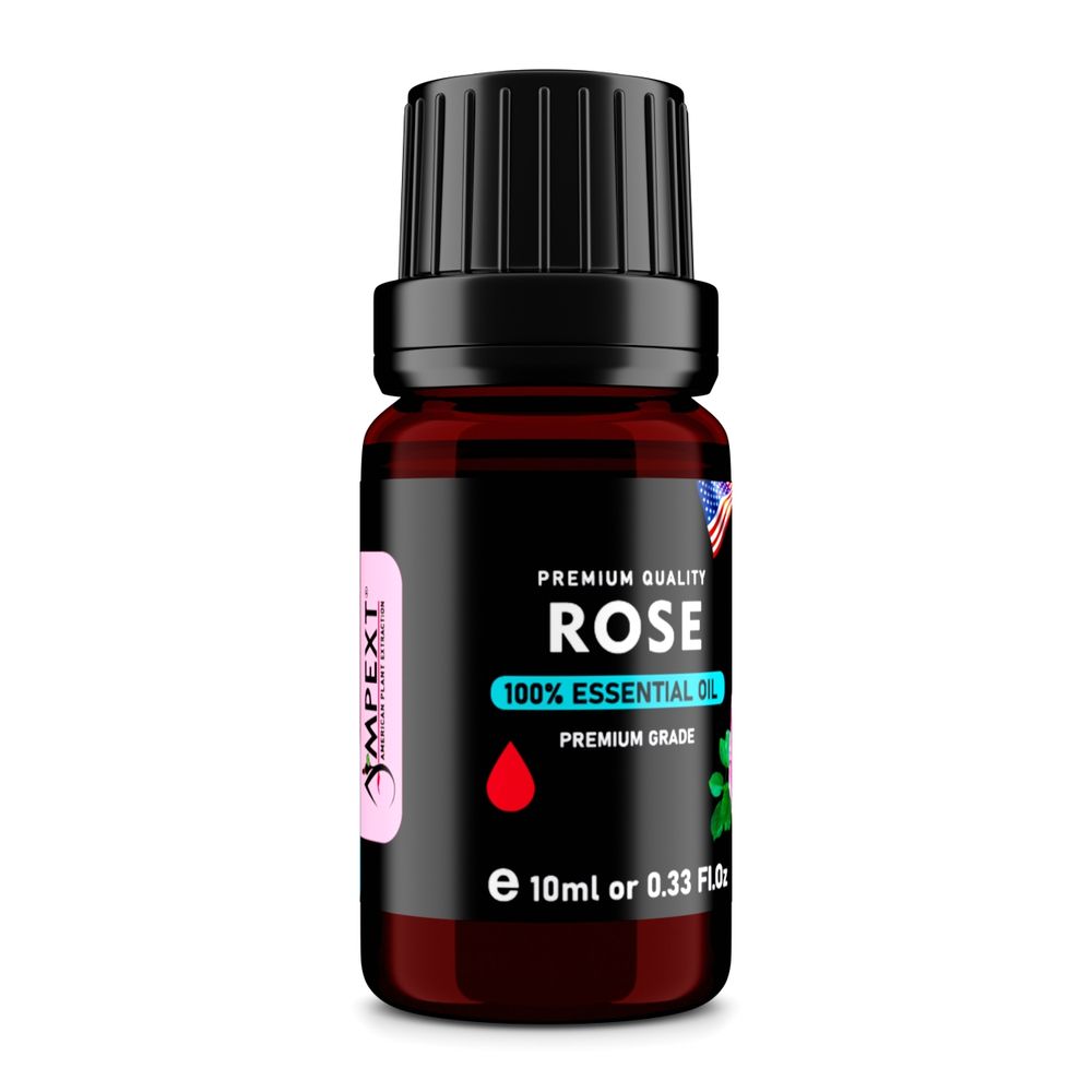 Rose (Rosa damascena) 100% Essential Oil, Premium Grade, 10ml