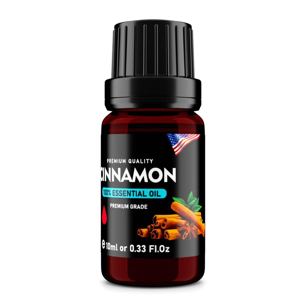 Cinnamon (Cinnamomum verum) 100% Essential Oil, Premium Grade, 10ml
