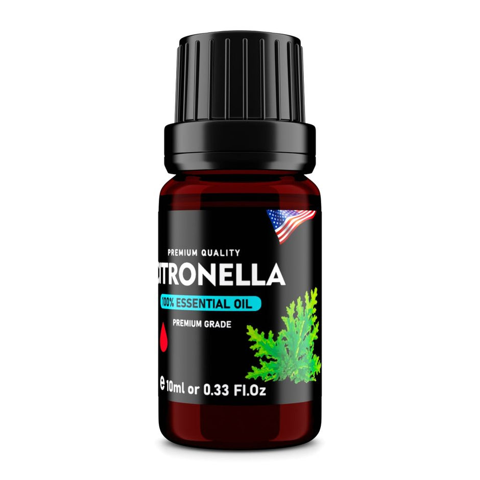 Citronella (Cymbopogon nardus) 100% Essential Oil, Premium Grade, 10ml