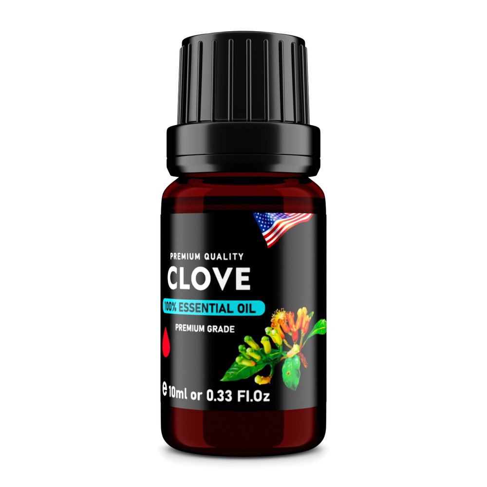 Clove (Syzygium aromaticum) 100% Essential Oil, Premium Grade, 10ml