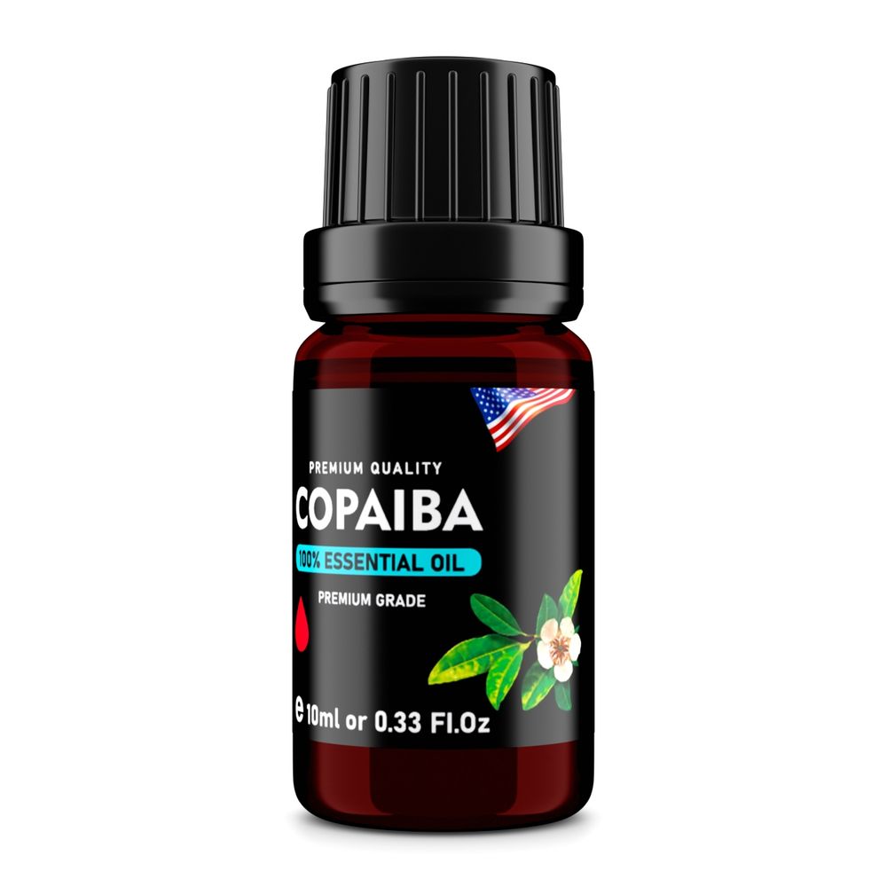 Copaiba (Copaifera officinalis) 100% Essential Oil, Premium Grade, 10ml
