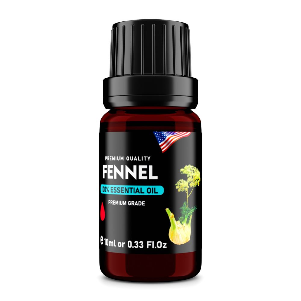 Fennel (Foeniculum vulgare) 100% Essential Oil, Premium Grade, 10ml