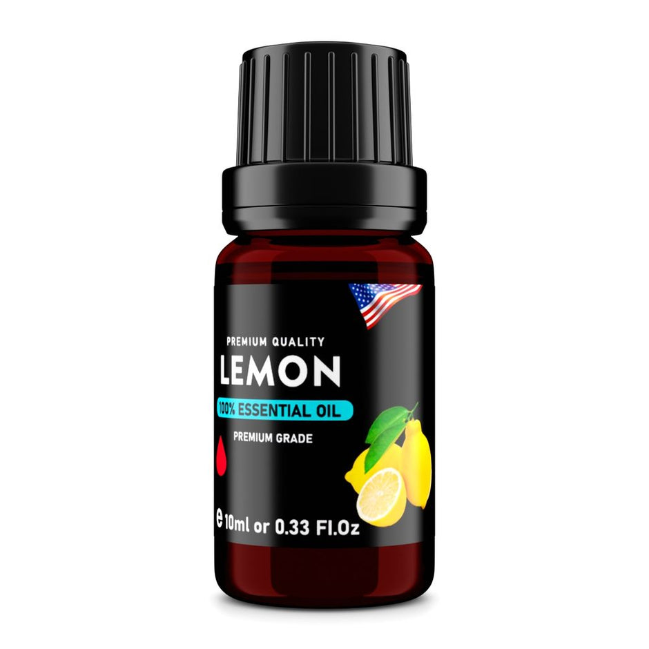 Lemon (Citrus limon) 100% Essential Oil, Premium Grade, 10ml