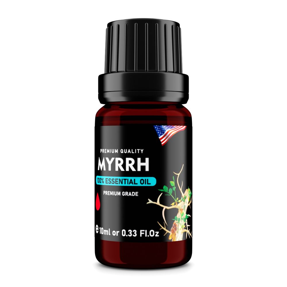 Myrrh (Commiphora myrrha) 100% Essential Oil, Premium Grade, 10ml