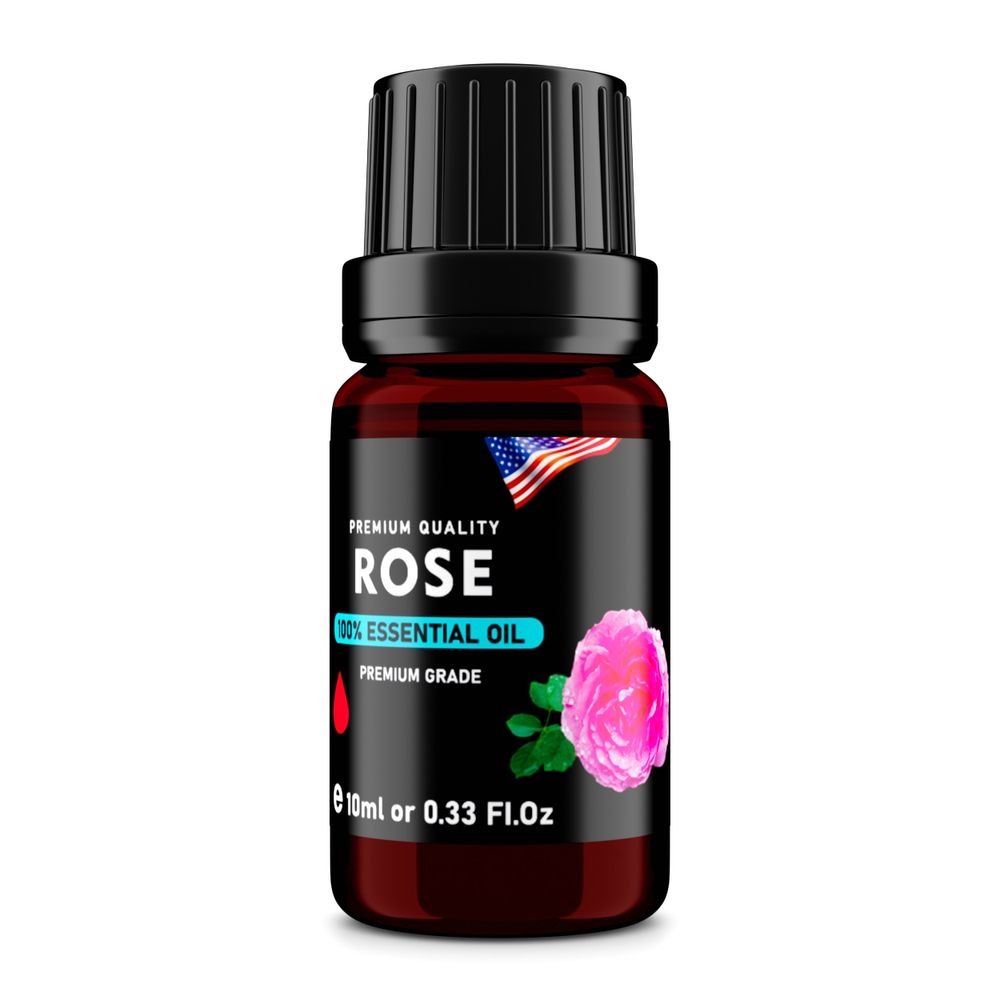 Rose (Rosa damascena) 100% Essential Oil, Premium Grade, 10ml