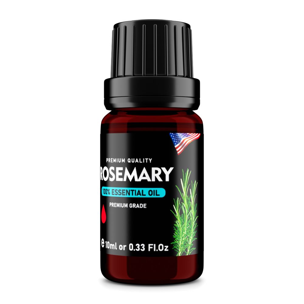 Rosemary (Rosmarinus officinalis) 100% Essential Oil, Premium Grade, 10ml
