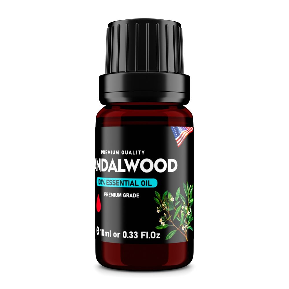 Sandalwood (Santalum album) 100% Essential Oil, Premium Grade, 10ml