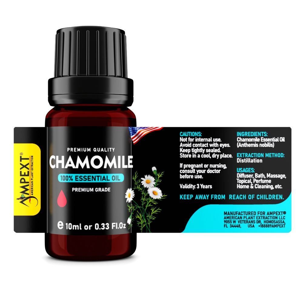 Chamomile (Chamaemelum nobile) 100% Essential Oil, Premium Grade, 10ml