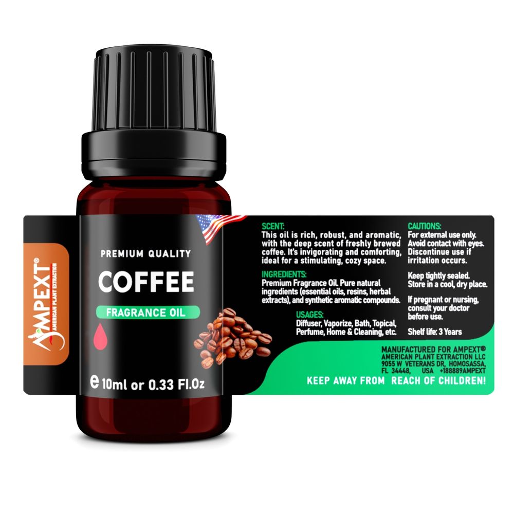 Coffee Premium Fragrance Oil, 10ml