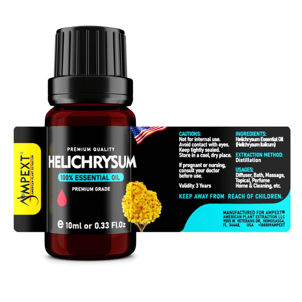 Helichrysum (Helichrysum italicum) 100% Essential Oil, Premium Grade, 10ml