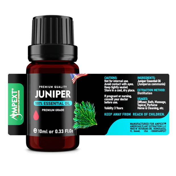 Juniper (Juniperus communis) 100% Essential Oil, Premium Grade, 10ml