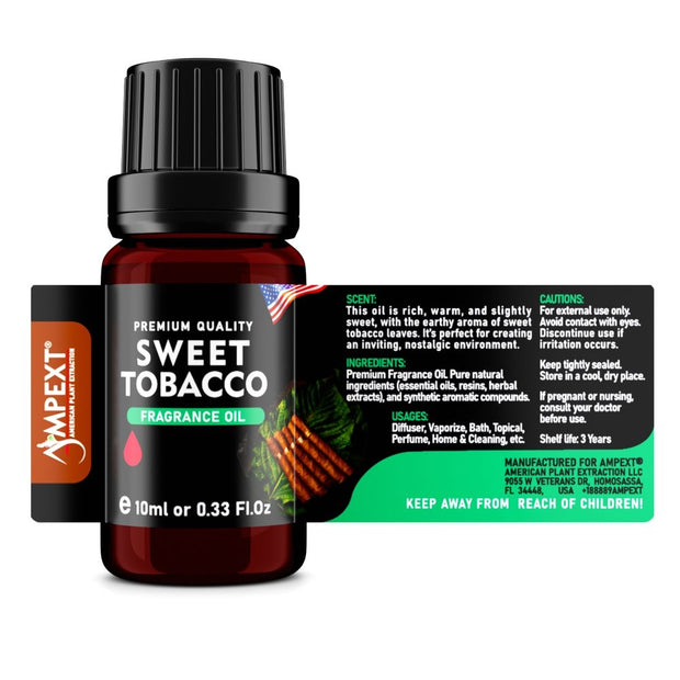Sweet Tobacco Premium Fragrance Oil, 10ml