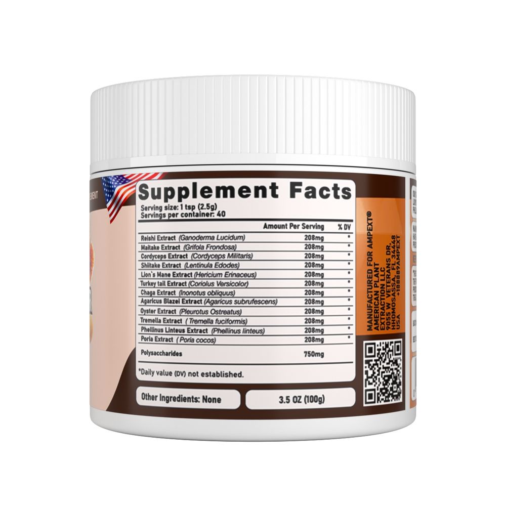Dozen Synergy Power™ 12-IN-1 Mushroom Extract POWDER
