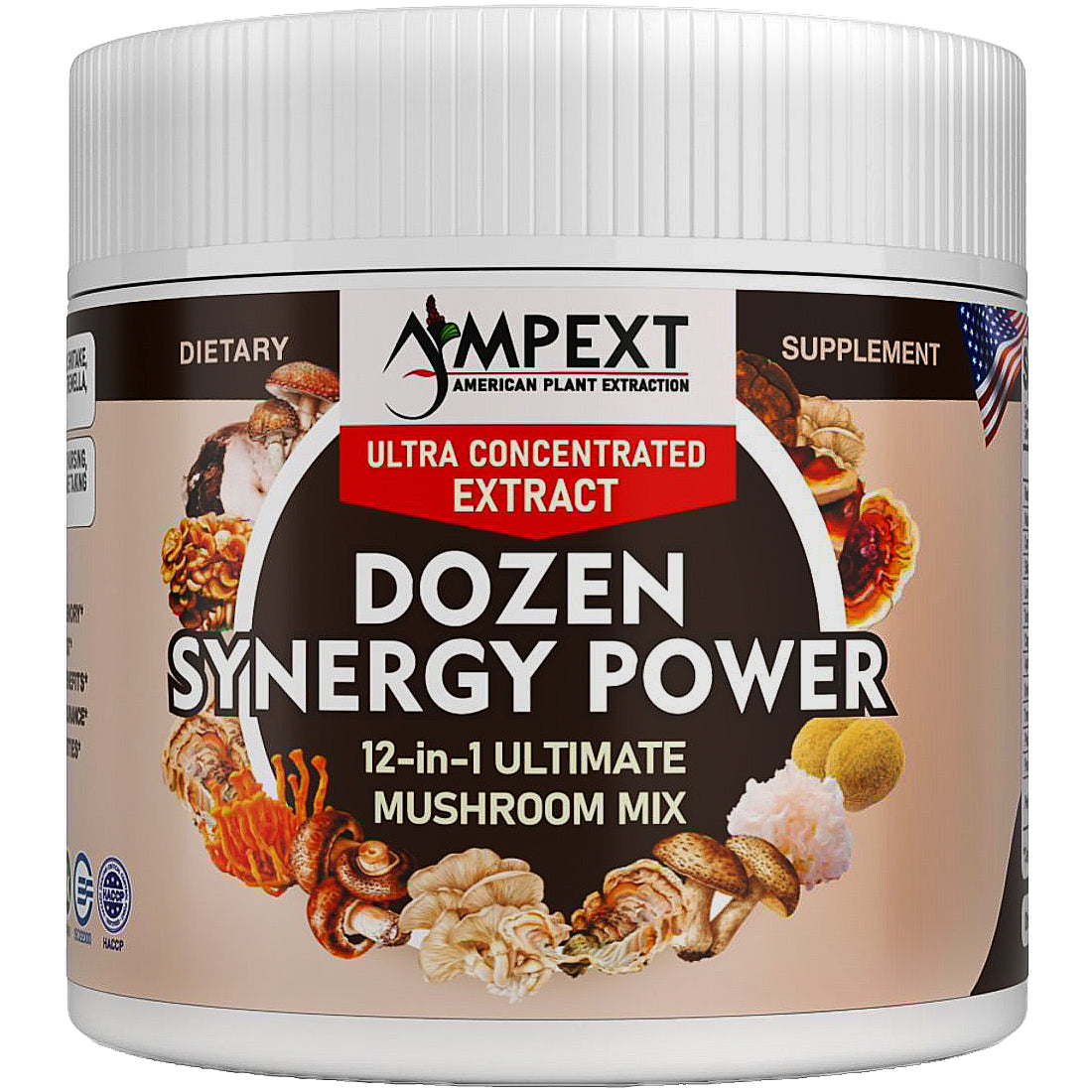 Dozen Synergy Power™ 12-IN-1 Mushroom Extract POWDER