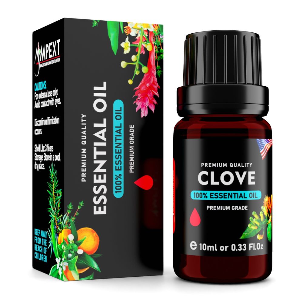 Clove (Syzygium aromaticum) 100% Essential Oil, Premium Grade, 10ml