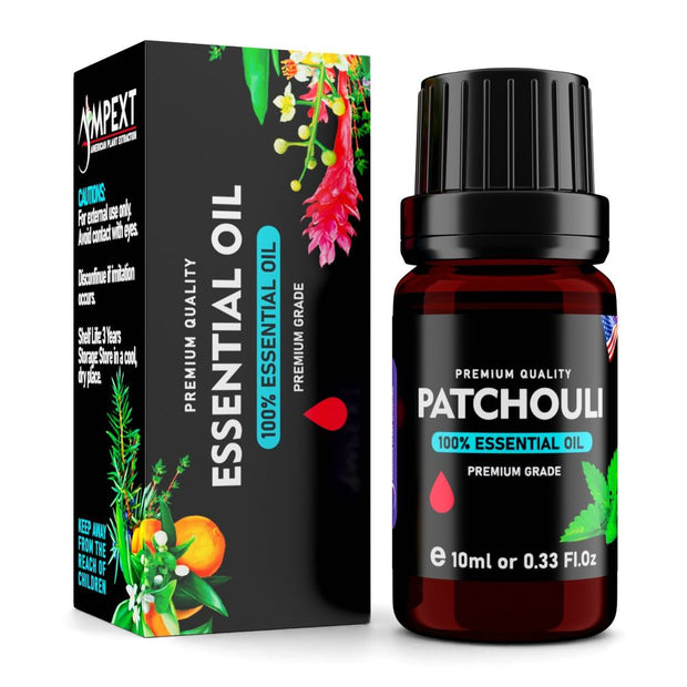 Patchouli (Pogostemon cablin) 100% Essential Oil, Premium Grade, 10ml