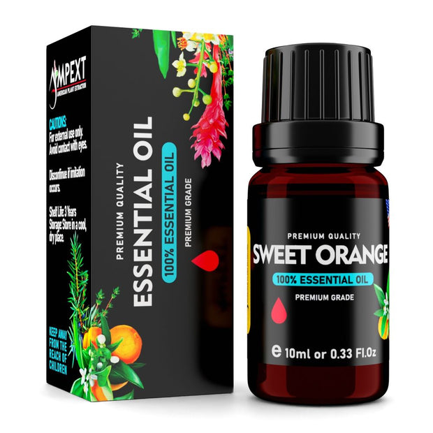 Sweet Orange (Citrus sinensis) 100% Essential Oil, Premium Grade, 10ml