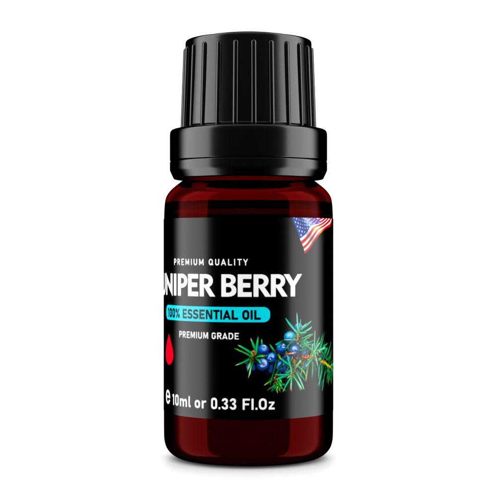 Juniper Berry (Juniperus communis) 100% Essential Oil, Premium Grade, 10ml